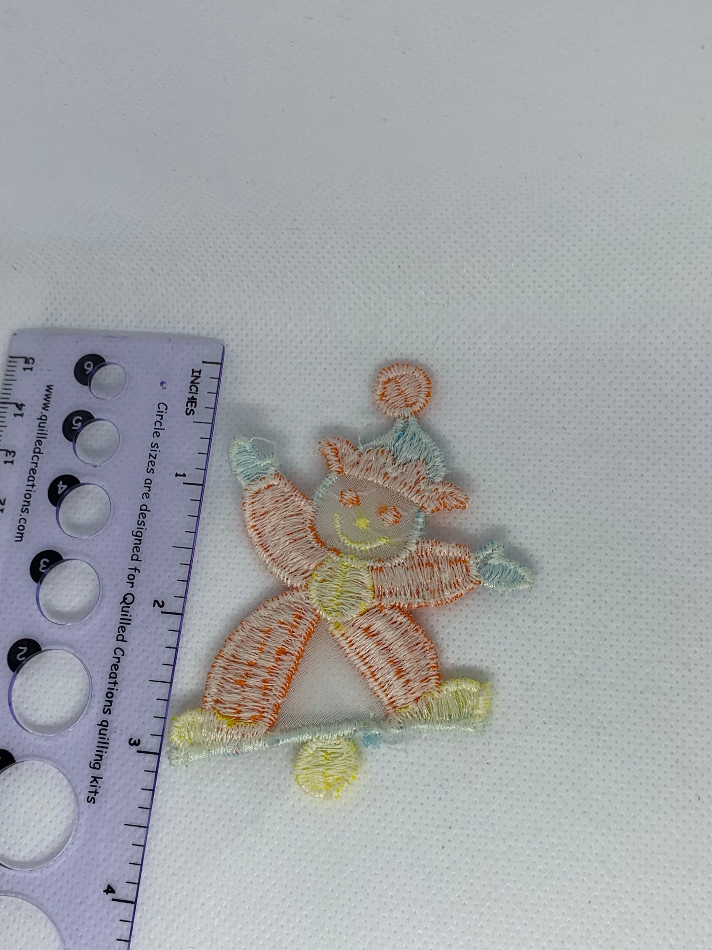 Clown Patch Vintage 70’s Embroidered