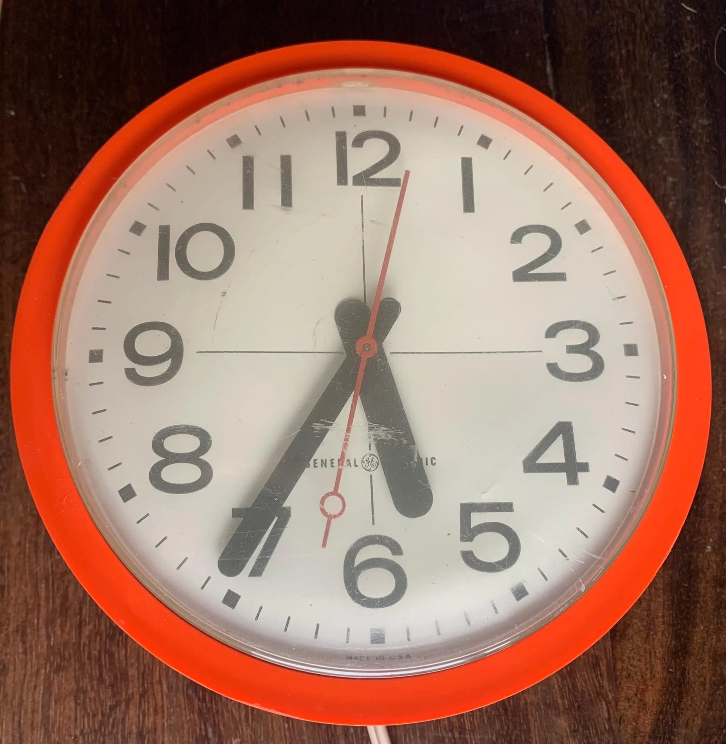 Vintage Orange Wall Clock - Shop Clock