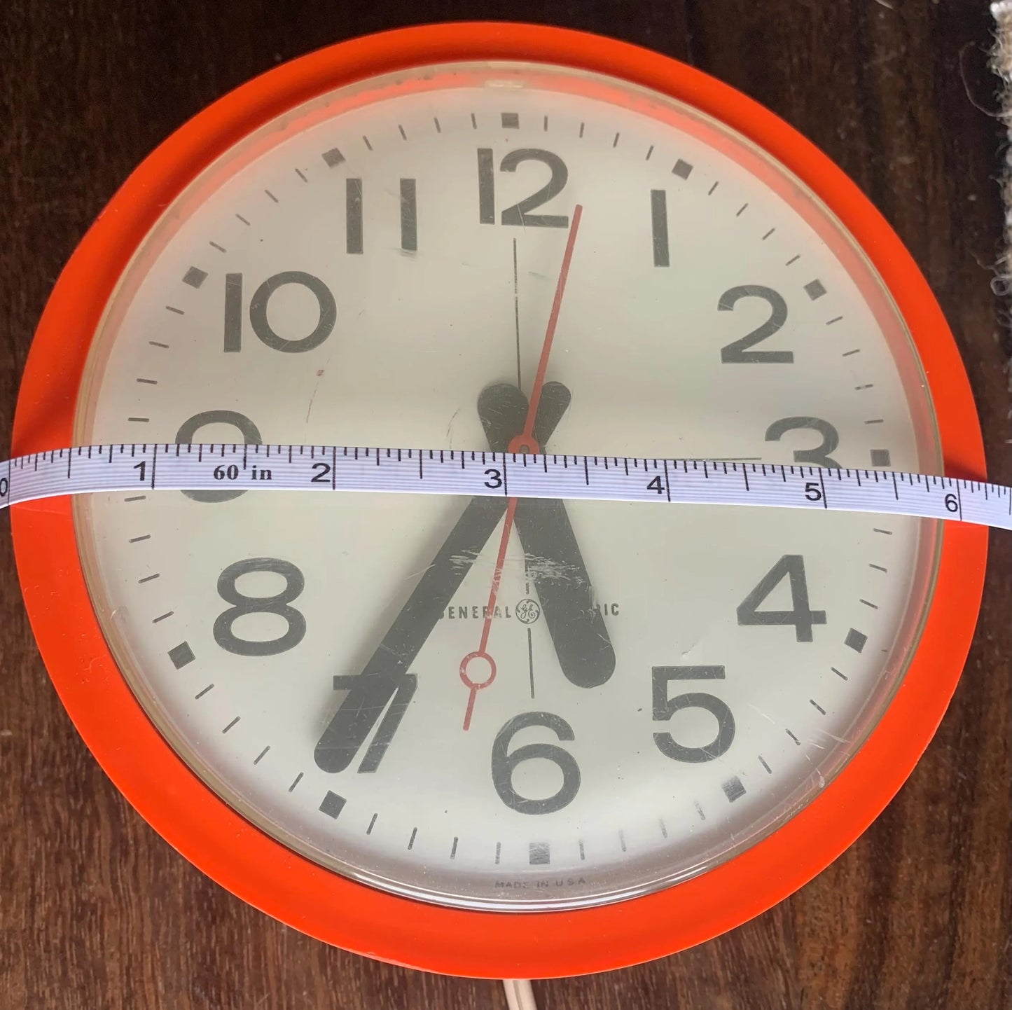 Vintage Orange Wall Clock - Shop Clock